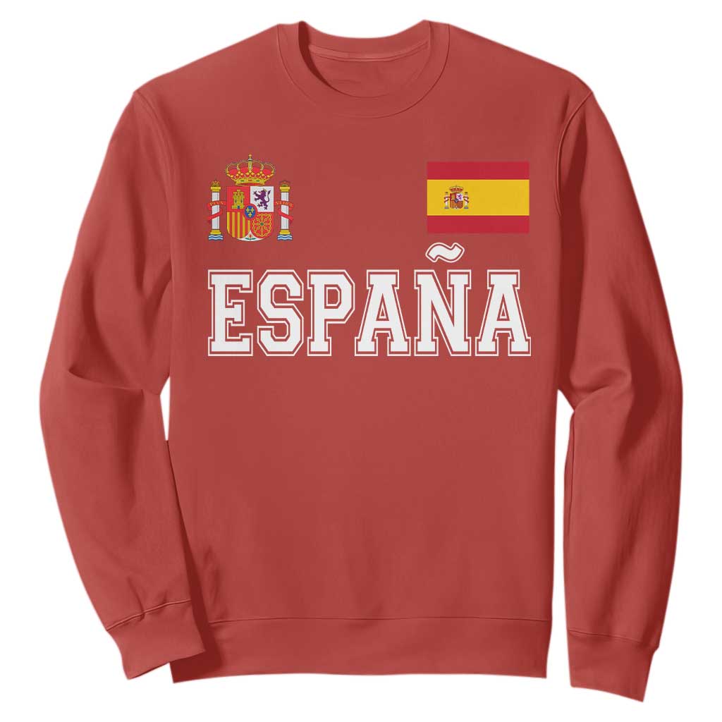 Spain Espana Sweatshirt Vintage Spanish Flag Royal Crest Graphic