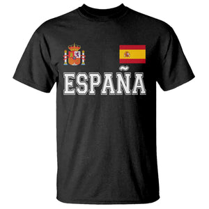 Spain Espana T Shirt Vintage Spanish Flag Royal Crest Graphic