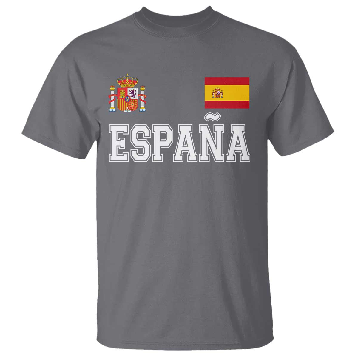 Spain Espana T Shirt Vintage Spanish Flag Royal Crest Graphic