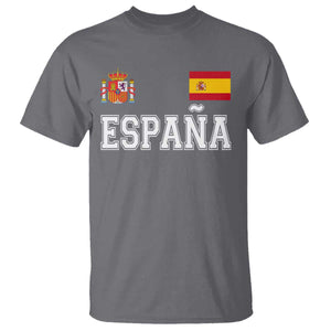 Spain Espana T Shirt Vintage Spanish Flag Royal Crest Graphic