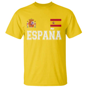 Spain Espana T Shirt Vintage Spanish Flag Royal Crest Graphic