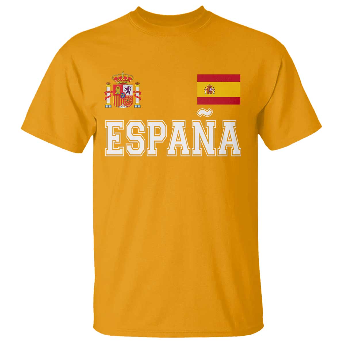 Spain Espana T Shirt Vintage Spanish Flag Royal Crest Graphic