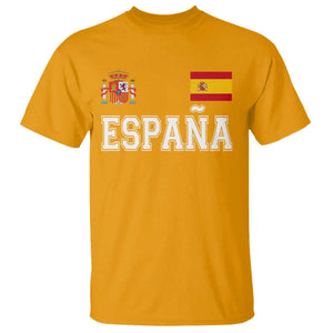 Spain Espana T Shirt Vintage Spanish Flag Royal Crest Graphic