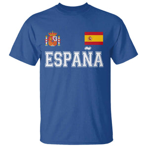 Spain Espana T Shirt Vintage Spanish Flag Royal Crest Graphic
