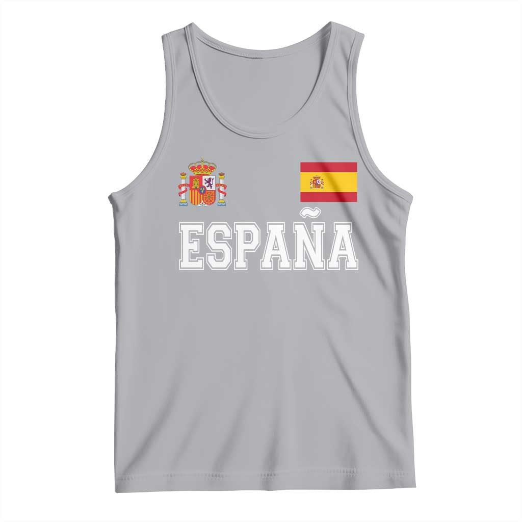 Spain Espana Tank Top Vintage Spanish Flag Royal Crest Graphic