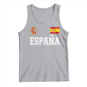 Spain Espana Tank Top Vintage Spanish Flag Royal Crest Graphic