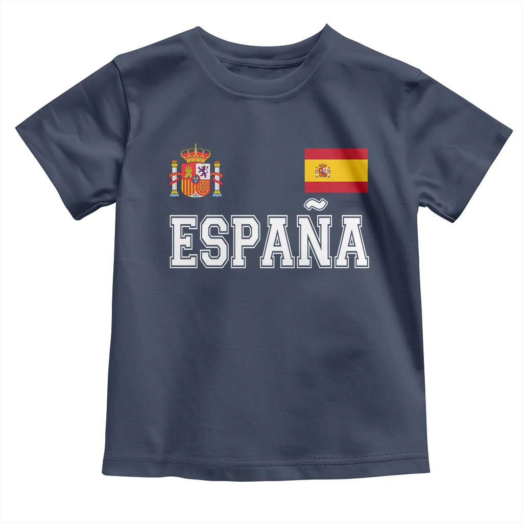Spain Espana Toddler T Shirt Vintage Spanish Flag Royal Crest Graphic