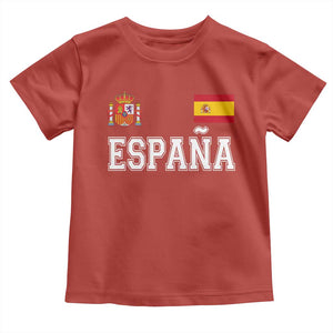 Spain Espana Toddler T Shirt Vintage Spanish Flag Royal Crest Graphic