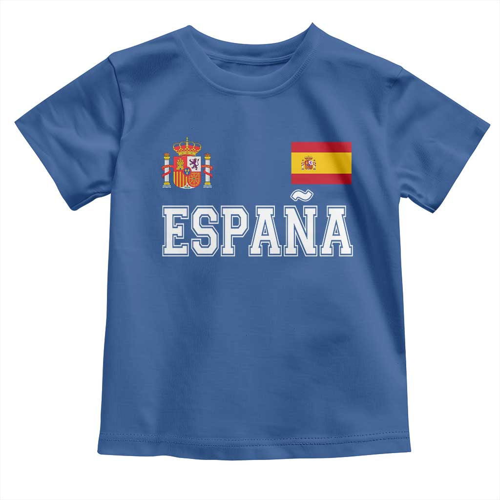 Spain Espana Toddler T Shirt Vintage Spanish Flag Royal Crest Graphic