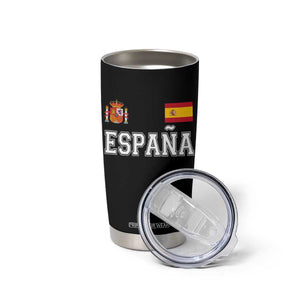 Spain Espana Tumbler Cup Vintage Spanish Flag Royal Crest Graphic
