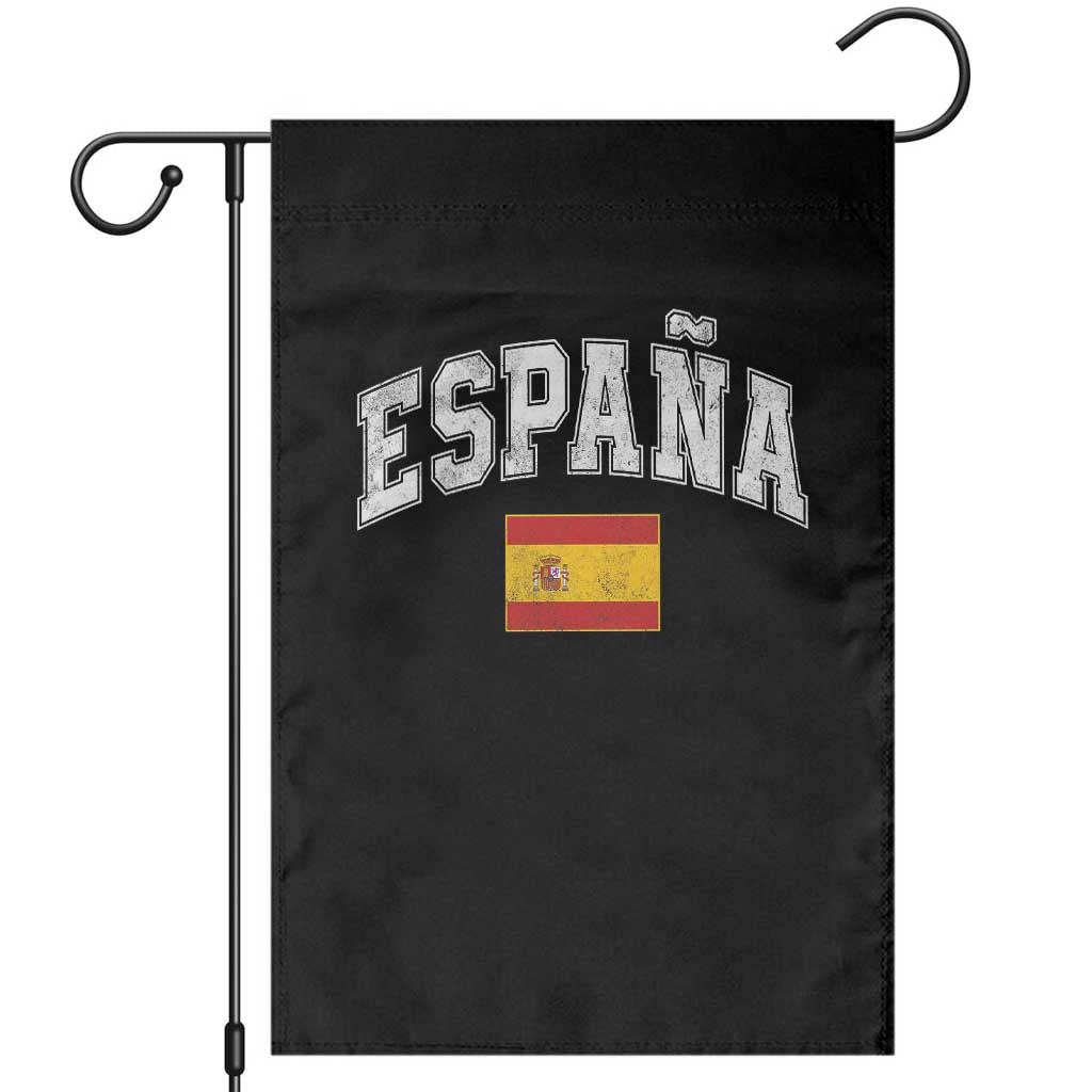 España Vintage Spanish Flag Pride Graphic Garden Flag TS10 Black Print Your Wear
