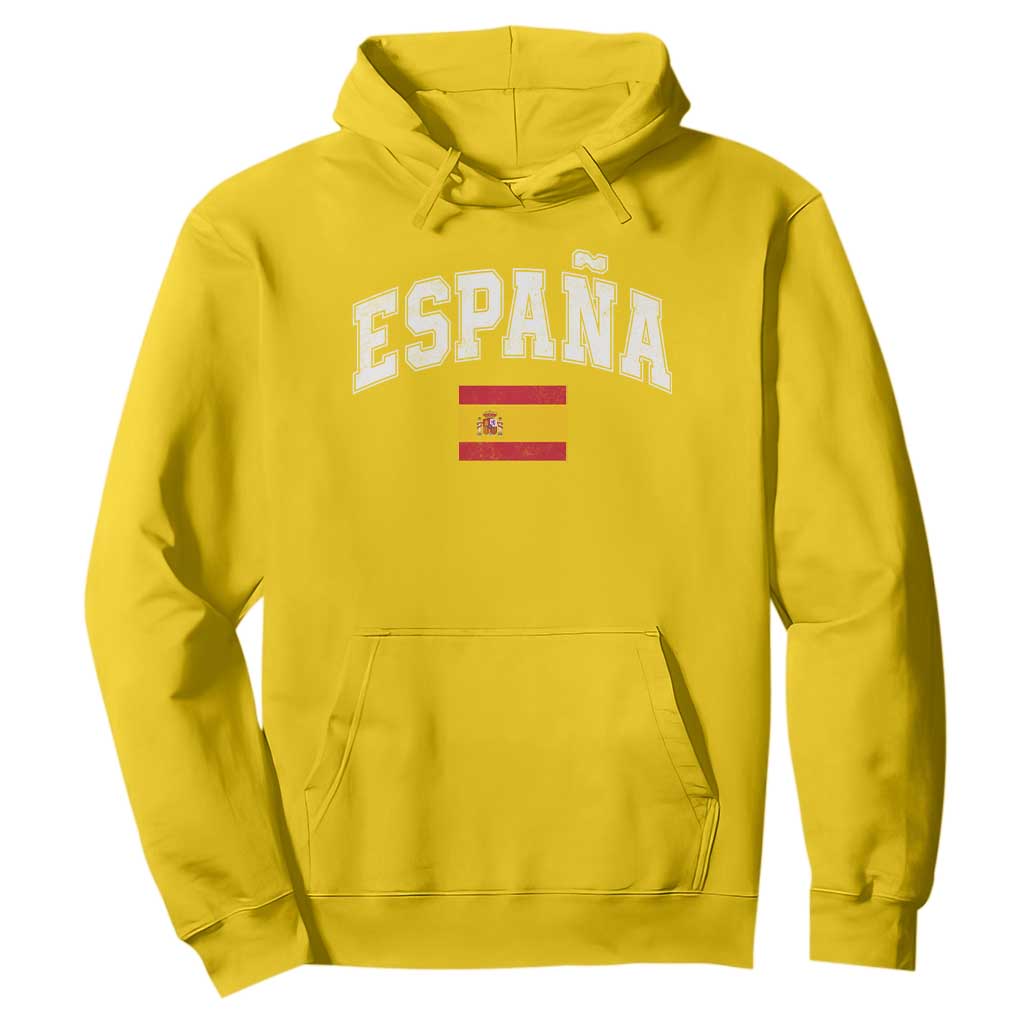 España Vintage Spanish Flag Pride Graphic Hoodie
