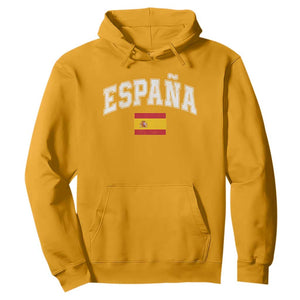 España Vintage Spanish Flag Pride Graphic Hoodie