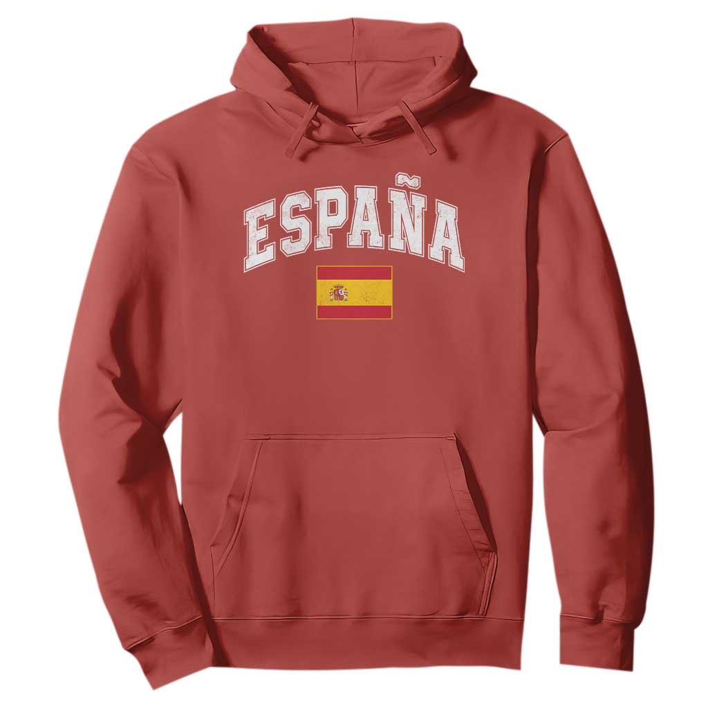 España Vintage Spanish Flag Pride Graphic Hoodie