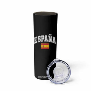 España Vintage Spanish Flag Pride Graphic Skinny Tumbler