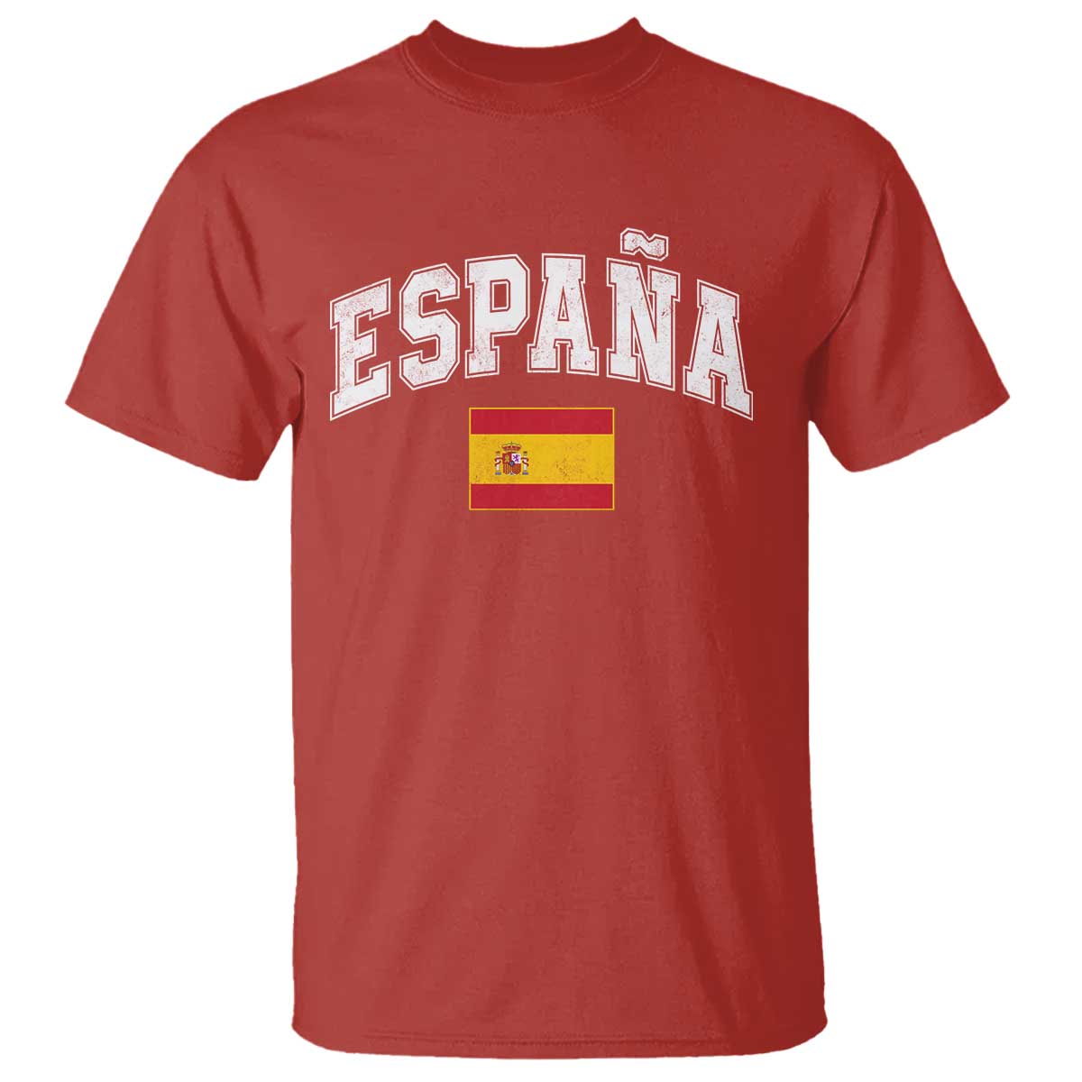 España Vintage Spanish Flag Pride Graphic T Shirt TS10 Red Print Your Wear