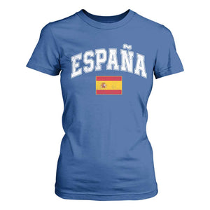España Vintage Spanish Flag Pride Graphic T Shirt For Women