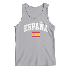España Vintage Spanish Flag Pride Graphic Tank Top
