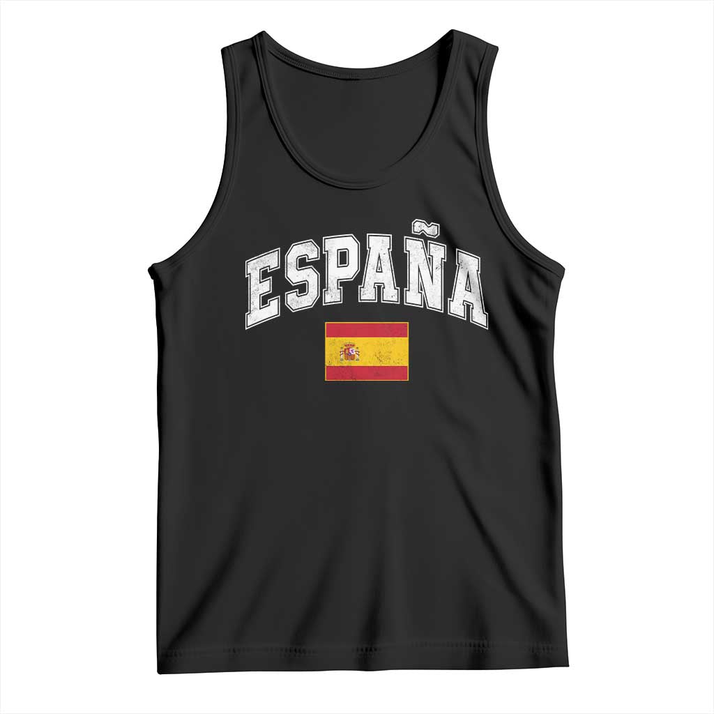 España Vintage Spanish Flag Pride Graphic Tank Top