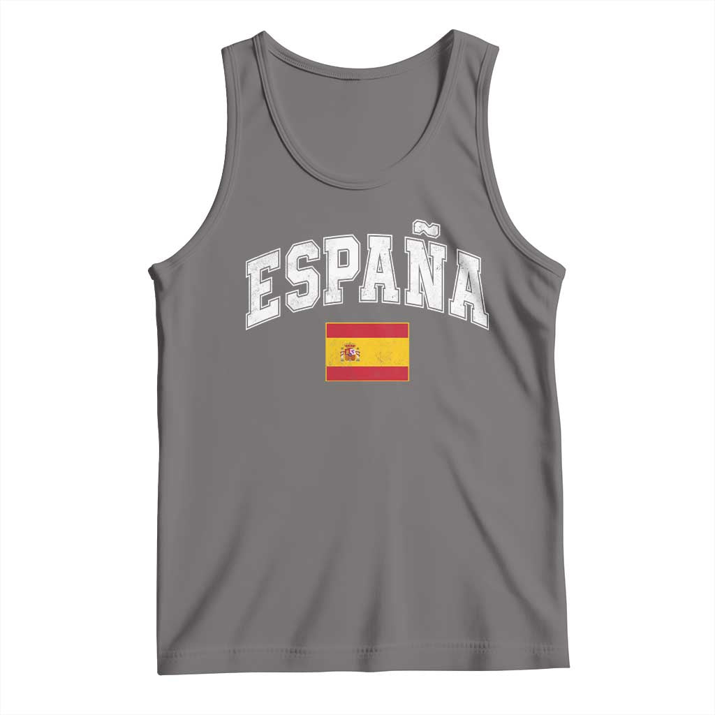 España Vintage Spanish Flag Pride Graphic Tank Top