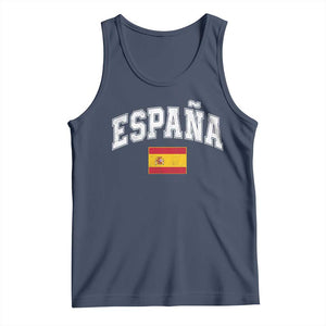 España Vintage Spanish Flag Pride Graphic Tank Top