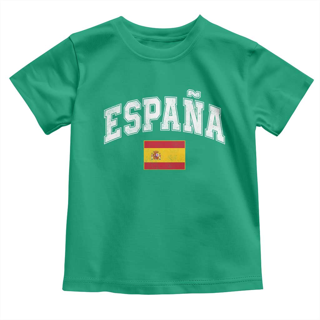 España Vintage Spanish Flag Pride Graphic Toddler T Shirt