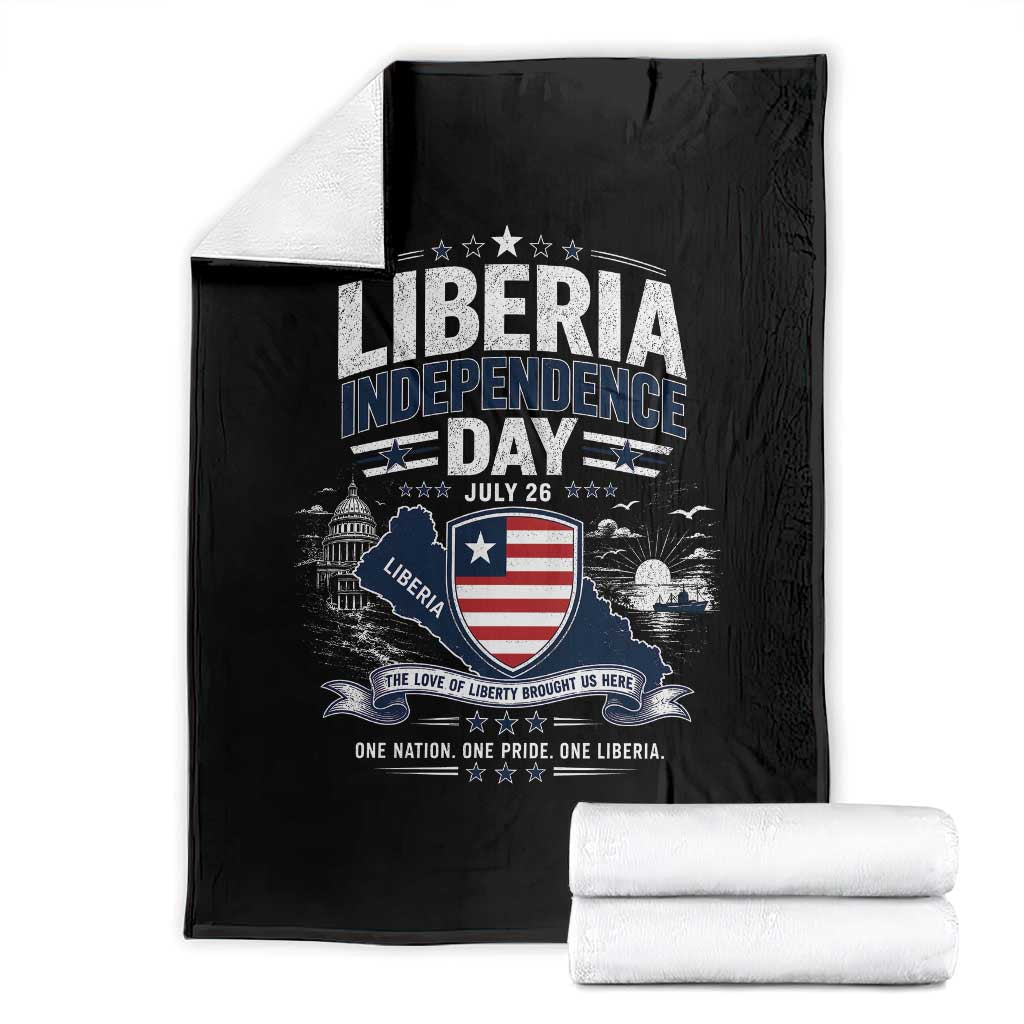 Liberia Independence Day July 26 Patriotic Pride Throw Blanket TS10 Black Print Your Wear
