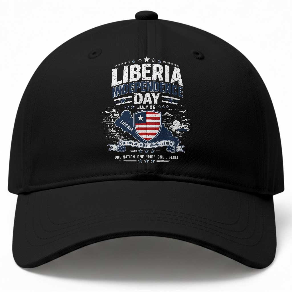 Liberia Independence Day July 26 Patriotic Pride Baseball Cap TS10 Print Your Wear