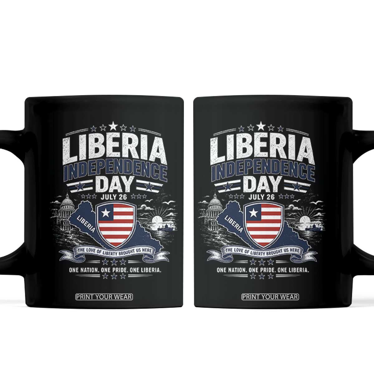 Liberia Independence Day July 26 Patriotic Pride Coffee Mug