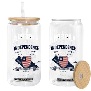 Liberia Independence Day July 26 Patriotic Pride Glass Can