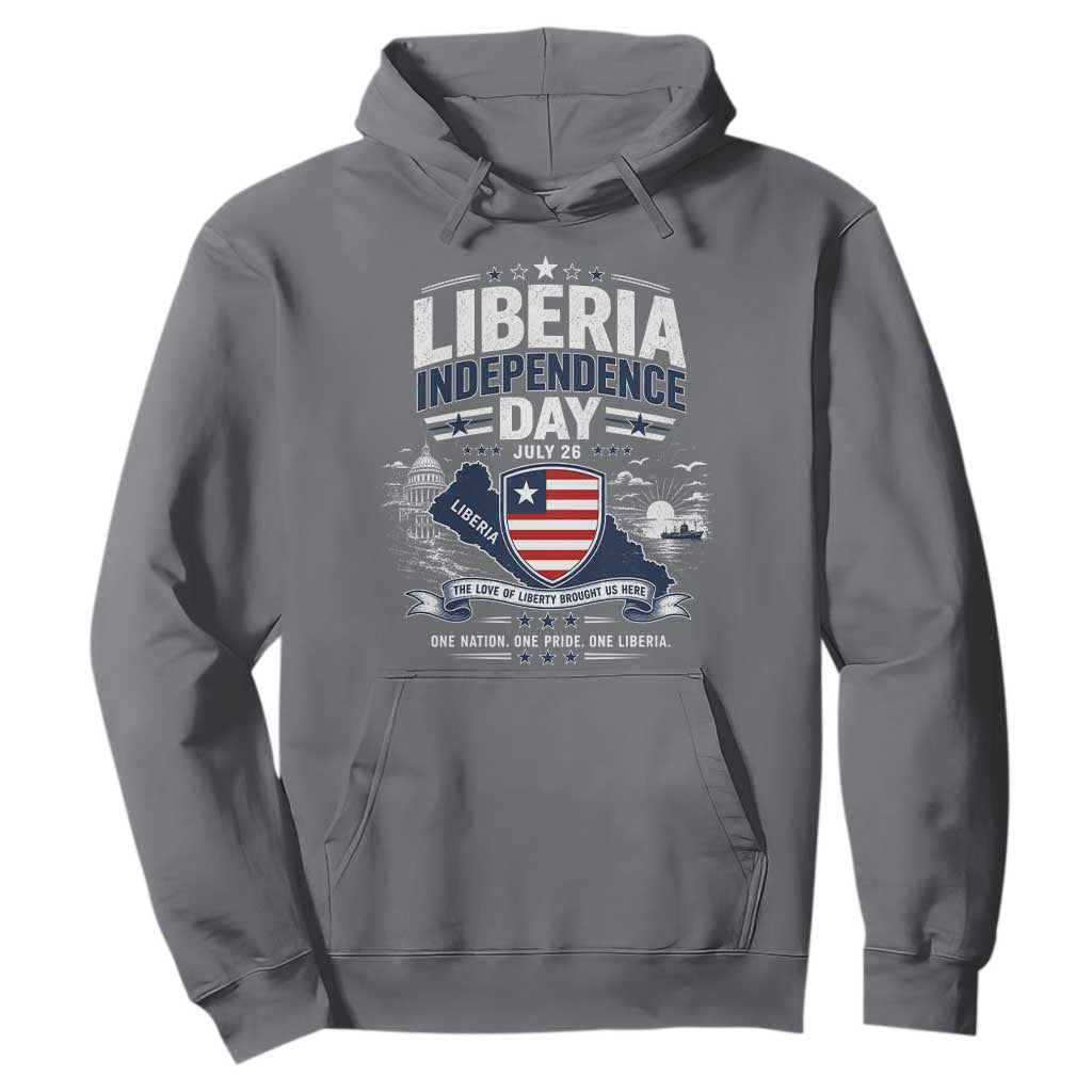 Liberia Independence Day July 26 Patriotic Pride Hoodie
