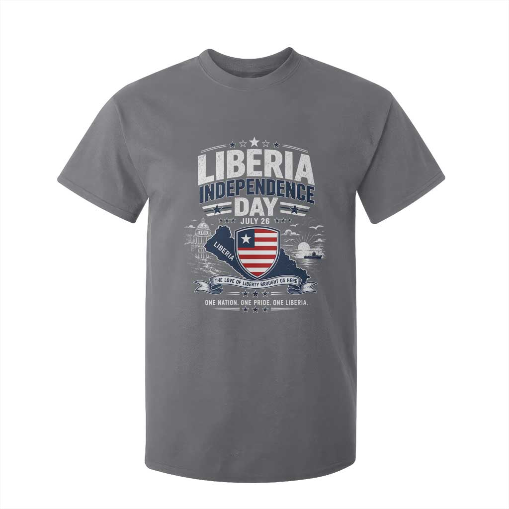 Liberia Independence Day July 26 Patriotic Pride T Shirt For Kid