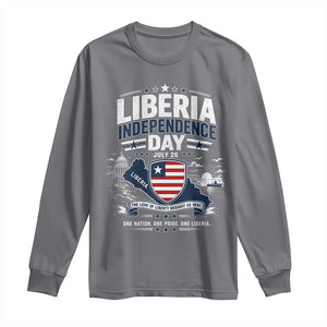 Liberia Independence Day July 26 Patriotic Pride Long Sleeve Shirt