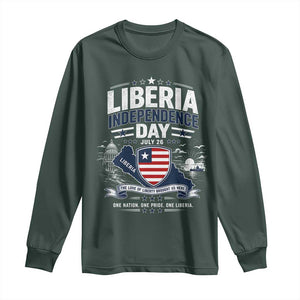 Liberia Independence Day July 26 Patriotic Pride Long Sleeve Shirt