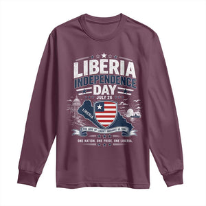 Liberia Independence Day July 26 Patriotic Pride Long Sleeve Shirt