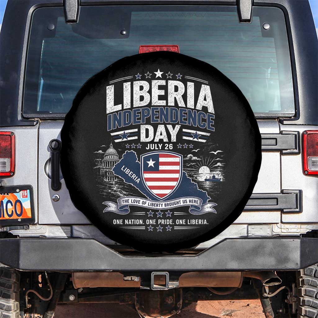 Liberia Independence Day July 26 Patriotic Pride Spare Tire Cover