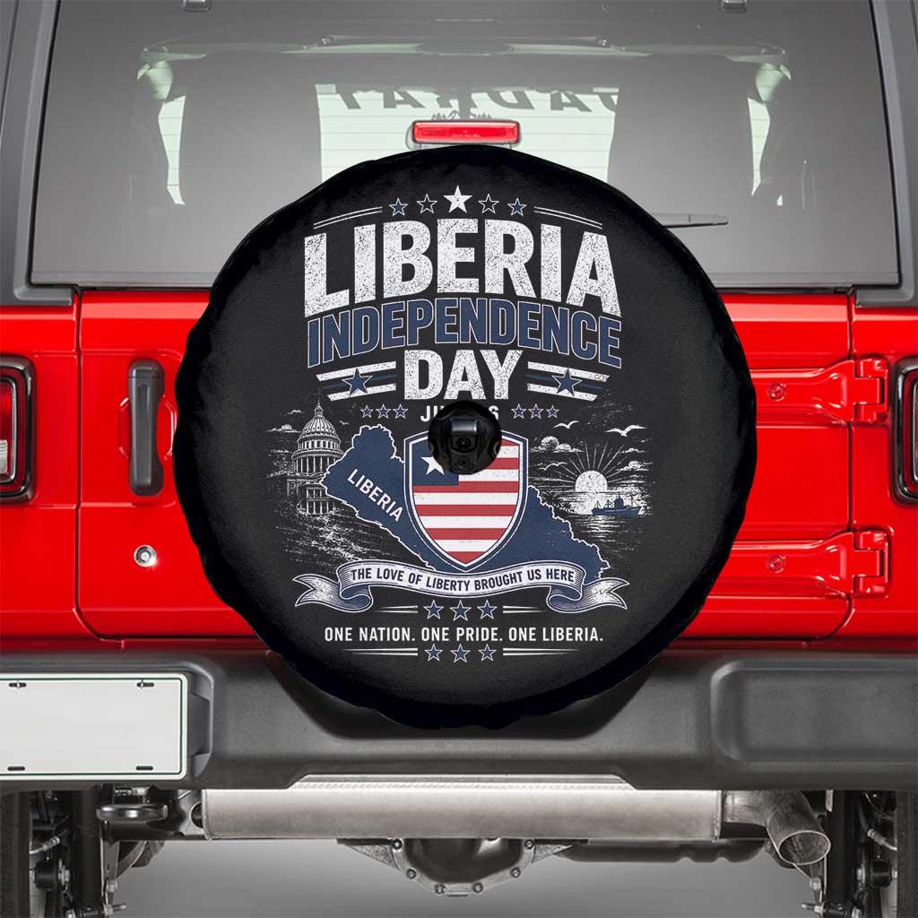 Liberia Independence Day July 26 Patriotic Pride Spare Tire Cover