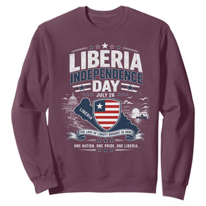Liberia Independence Day July 26 Patriotic Pride Sweatshirt