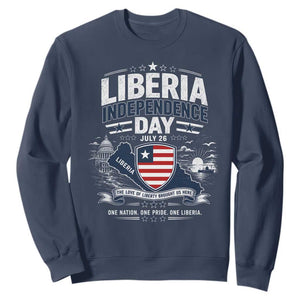 Liberia Independence Day July 26 Patriotic Pride Sweatshirt