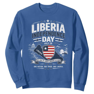 Liberia Independence Day July 26 Patriotic Pride Sweatshirt