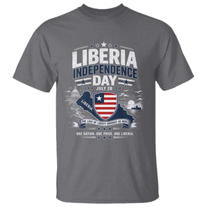 Liberia Independence Day July 26 Patriotic Pride T Shirt