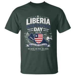 Liberia Independence Day July 26 Patriotic Pride T Shirt