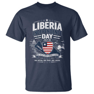 Liberia Independence Day July 26 Patriotic Pride T Shirt