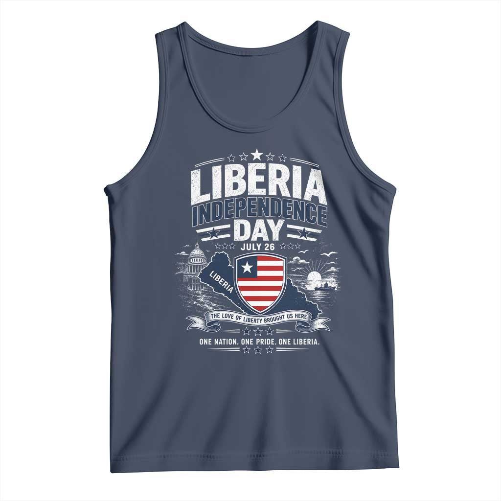 Liberia Independence Day July 26 Patriotic Pride Tank Top