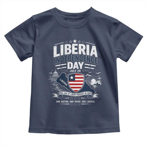 Liberia Independence Day July 26 Patriotic Pride Toddler T Shirt