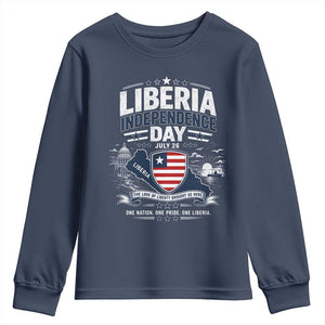 Liberia Independence Day July 26 Patriotic Pride Youth Sweatshirt