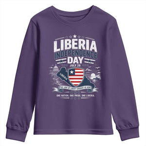 Liberia Independence Day July 26 Patriotic Pride Youth Sweatshirt