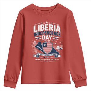 Liberia Independence Day July 26 Patriotic Pride Youth Sweatshirt