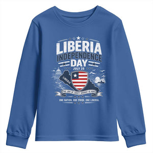 Liberia Independence Day July 26 Patriotic Pride Youth Sweatshirt