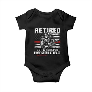 Retired Firefighter Baby Onesie Fireman Pride 911 Rescue Retirement Gift